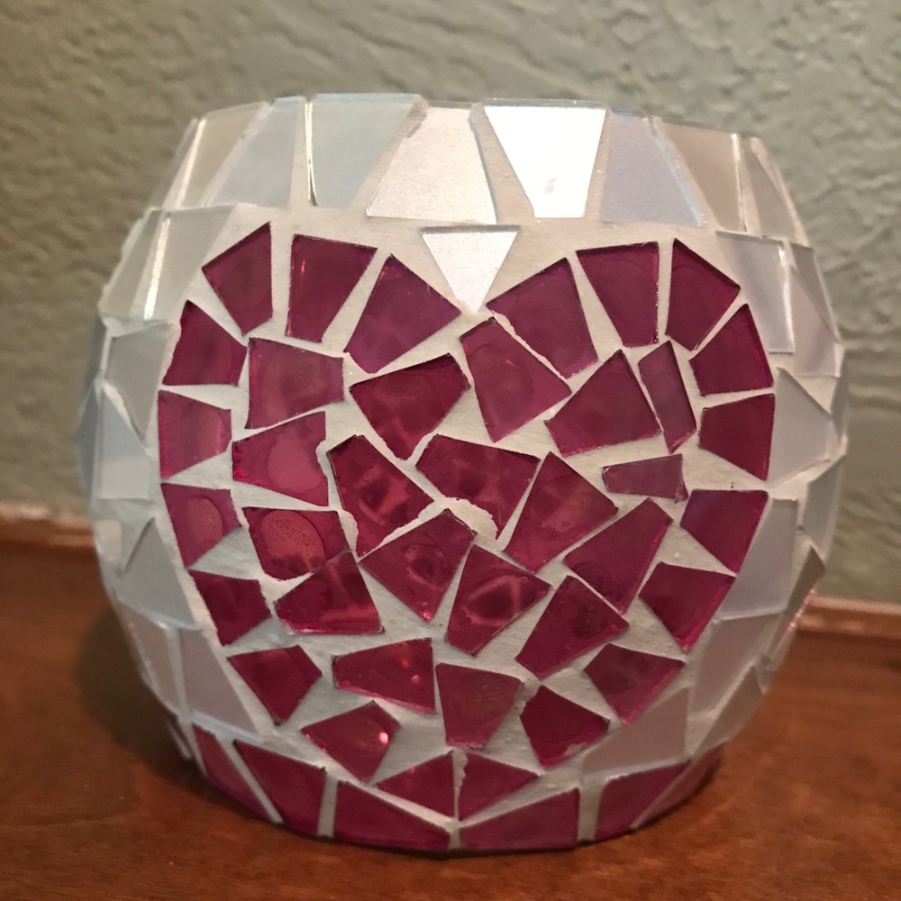 💗Glass Mosaic Votive💗